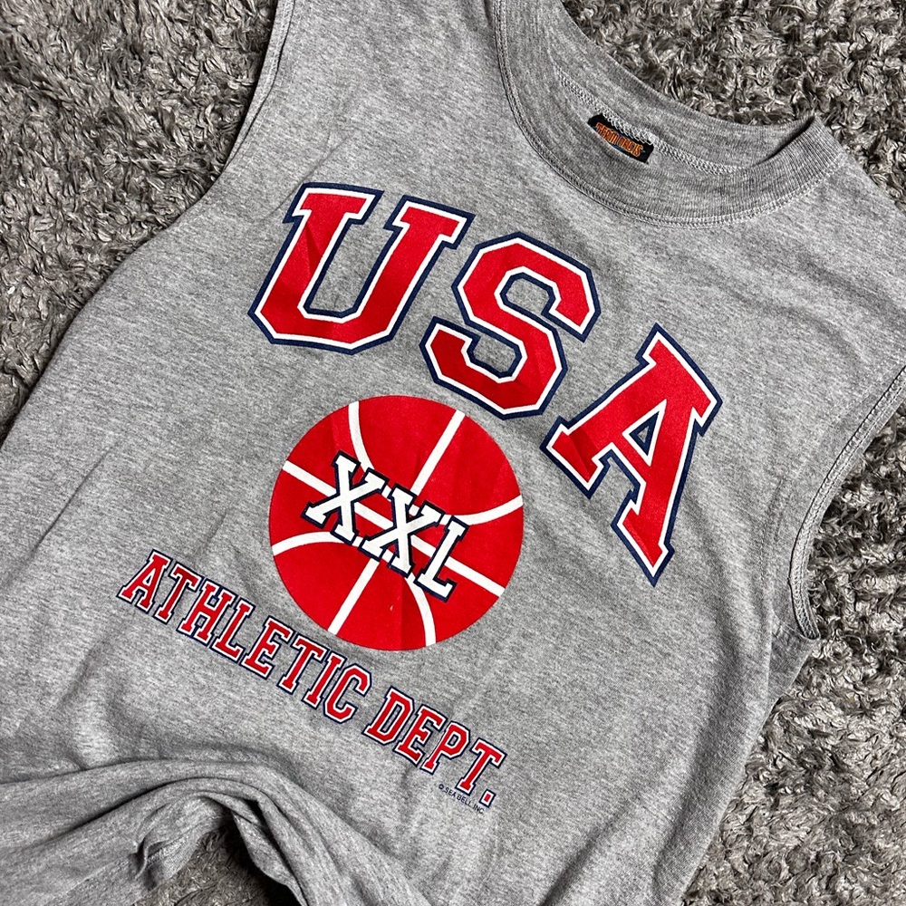 Vintage Team USA Basketball Sleeveless Shirt